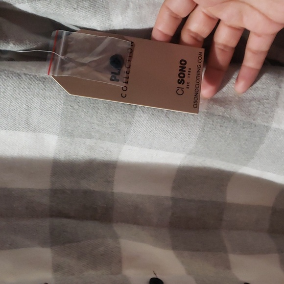 Ci Sono plaid fleece jacket - Picture 7 of 8